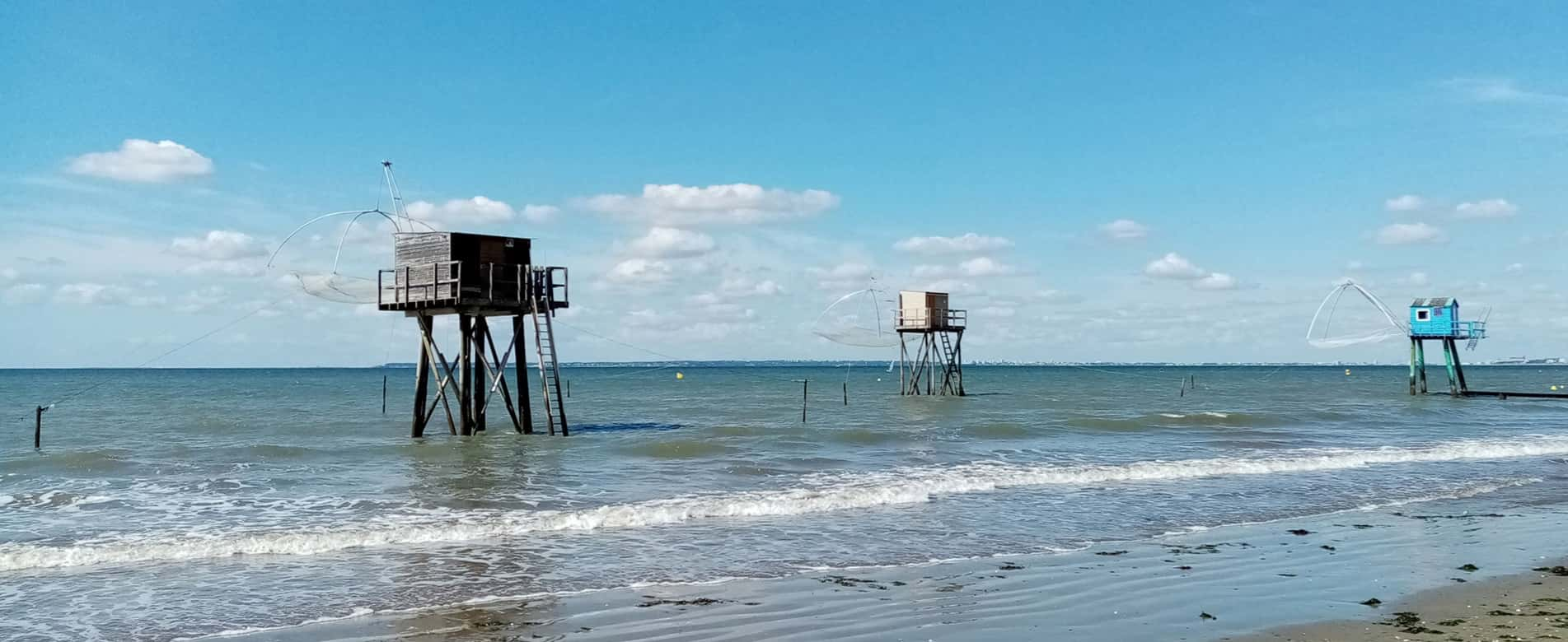 Plage de Tharon en bord de mer près du camping en Loire-Atlantique